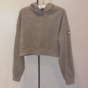 Alo Muse Hoodie size Small. Gravel color.